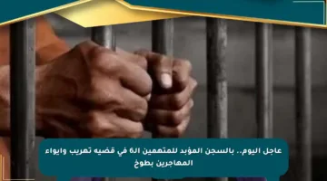 عاجل اليوم.. بالسجن المؤبد للمتهمين الـ6 في قضية تهريب وإيواء المهاجرين بطوخ